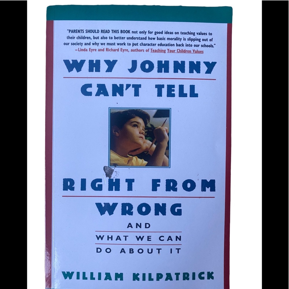 What Johnny can’t tell right from wrong